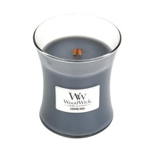 WoodWick Scented candle with wooden lid - Evening Onyx