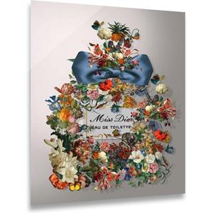 Ter Halle Glasschilderij 60 X 80 Cm Miss Dior Flowers Eau De Toilette