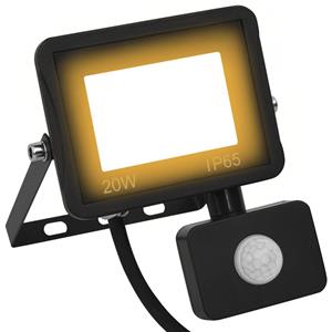 vidaXL LED-Fluter mit Sensor 20 W Warmweiß 