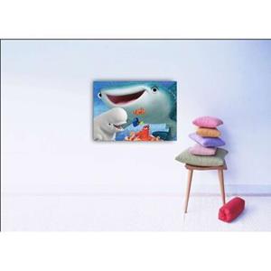SenS-Line Art for the Home canvas Finding Dory Shark - blauw - 70x50 cm
