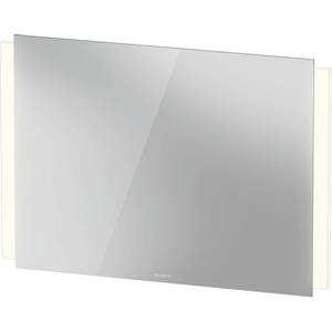 Duravit Ketho 2 spiegel met led verlichting verticaal en geïntegreerde wastafelverlichting 100x70cm met spiegelverwarming en sensorschakelaar wit mat K27073000000100