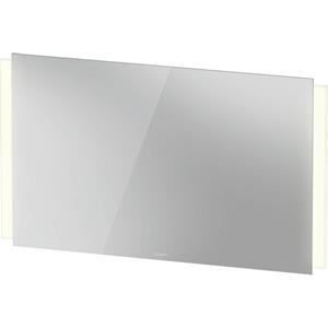 Duravit Ketho 2 spiegel met led verlichting verticaal en geïntegreerde wastafelverlichting 120x70cm met spiegelverwarming en sensorschakelaar wit mat K27074000000100