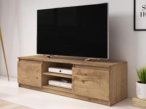 Mobistoxx TV-meubel DELLING 2 deuren kastanjebruin met verlichting