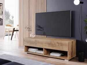 Mobistoxx TV-meubel ACAPULCO 1 klapdeur 100 cm kastanjebruin met led