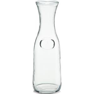 Zeller 1x Glazen karaffen 1000 ml -  - Keukenbenodigdheden - Tafel dekken - Koude dranken serveren - Karaffen/schenkkannen zonder dop