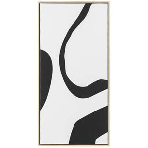 Leen Bakker Schilderij Abstract Spot - zwart - 82,5x42x3,5 cm