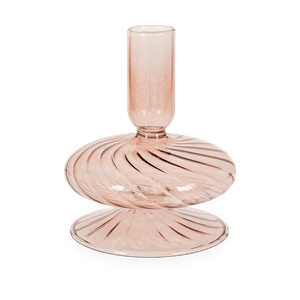 Artichok Evy glazen kandelaar bruin - Ø9 x 11,5 cm