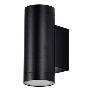 V-TAC - Dimmbare LED-Wandleuchte - GU10 ohne Leuchtmittel - Up & Down Licht - Für den Innen- und Außenbereich - Doppelseitig - Schwarz