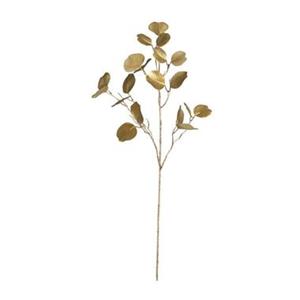 Leen Bakker Kunsttak Eucalyptus metallic - goudkleurig - 84 cm
