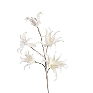 DEPOT Stielblume Soft Flower Exotica ca, weiss