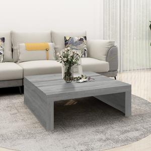 vidaXL Couchtisch Grau Sonoma 100x100x35 cm Holzwerkstoff 