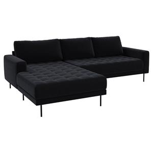 ebuy24 Sofa »Rouge 2,5-Sitzer-Sofa .//Anthrazitgrau//Linksgewen«