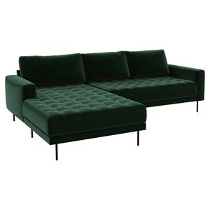 ebuy24 Sofa »Rouge 2,5-Sitzer-Sof.//Dunkelgrün//Linksgewen«