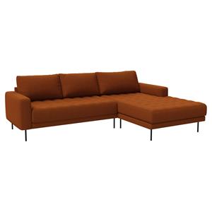 ebuy24 Sofa »Rouge 2,5-Sitzer-Sofa .//Kupferfarben//Rechtsgewen«