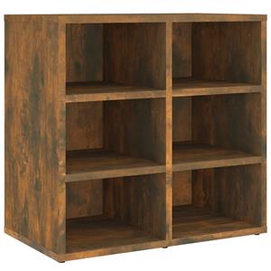 vidaXL Fächerschrank »Schuhregal Räuchereiche 52,5x30x50 cm« (1-St)