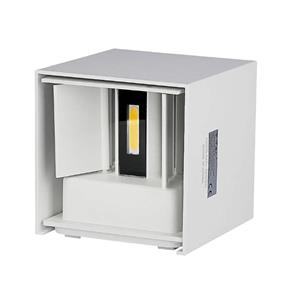 v-tac Quadratische LED-Wandleuchten - Bridgelux - IP65 - Weiß - 11W - 1360 Lumen - 3000K - Wit