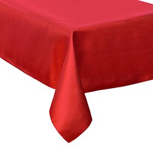 Bellatio Tafelkleed/tafellaken Rood Sparkling Effect Van Polyester For