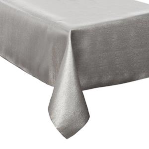 Merkloos Tafelkleed/tafellaken zilver sparkling effect van polyester for