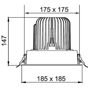 Brumberg Leuchten GmbH & Co. KG Brumberg LED-Einbaurichtstrahler, kardanisch, strukturweiß - 12583174