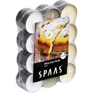 Candles by Spaas 96x Geurtheelichtjes White Cake Vanilla 4,5 branduren -