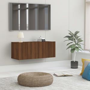 VidaXL Tv-meubel 80x30x30 cm bewerkt hout bruineikenkleurig
