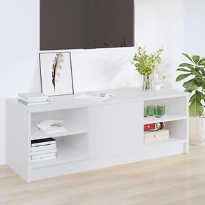 VidaXL Tv-meubel 102x35,5x36,5 cm bewerkt hout hoogglans wit