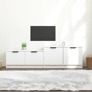 VidaXL Tv-meubel 158,5x36x45 cm bewerkt hout wit