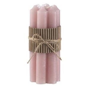 Leen Bakker Kaarsenbundel - roze - 7 stuks - 16cm