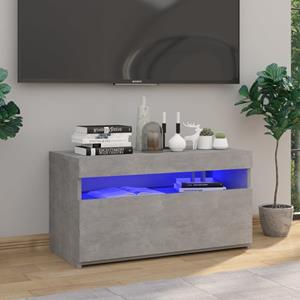 Vidaxl Tv-meubel met LED-verlichting 75x35x40 cm betongrijs