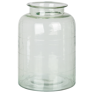 Beliani - Blumenvase Glas grün 35 cm Tischdeko Zylinderform Rund Boho Modern Vindaloo - Grün