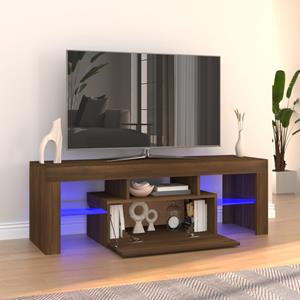 vidaXL TV-Schrank mit LED-Leuchten Braun Eichen-Optik 120x35x40 cm 