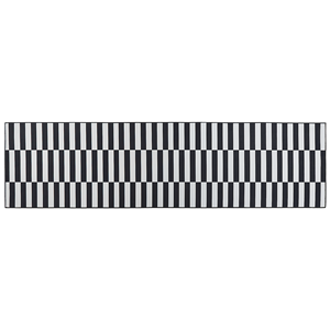 BELIANI Vloerkleed zwart/wit 80 x 300 cm PACODE
