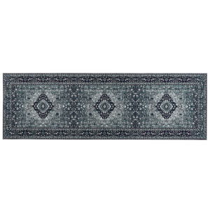 Beliani - Teppich Läufer grau Muster orientalisch rutschfest 80 x 240 cm Vintage Vadkadam - Grau