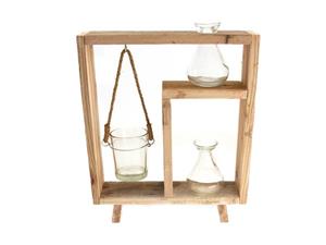 Dijk natural collections Venster Decoratie Met Vazen Glas En Theelichtje