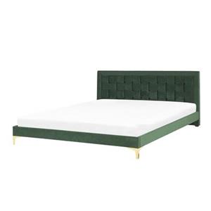 Beliani LIMOUX Bed groen 180x200