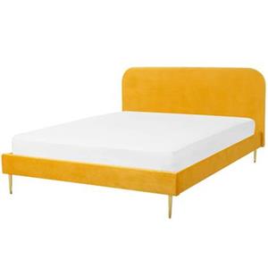 Beliani FLAYAT Bed geel 140x200
