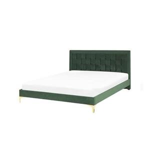 Beliani LIMOUX Bed groen 140x200