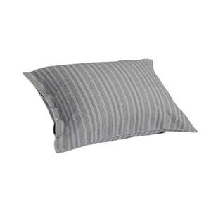 Yumeko kussensloop velvet flanel grey/blue stripe 60x70