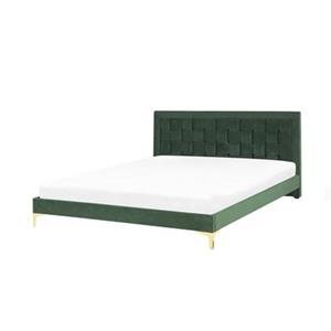 Beliani LIMOUX Bed groen 160x200