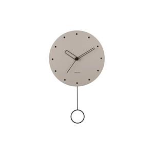 Karlsson Wall clock Studs pendulum wood warm grey