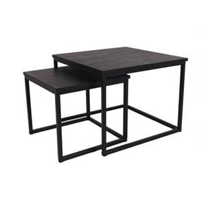 MaximaVida vierkante salontafel set Chicago XL zwart 60 cm - A-grade p