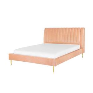 Beliani MARVILLE Bed roze 160x200