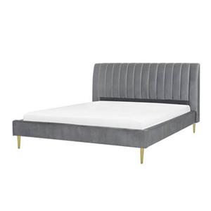 Beliani MARVILLE Bed grijs 180x200