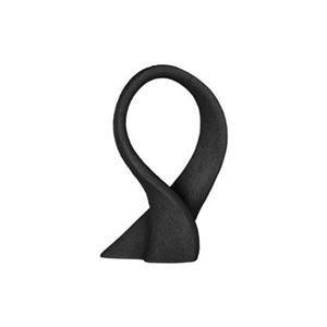 Light & Living present time - Statue Abstract Art Bow polyresin black