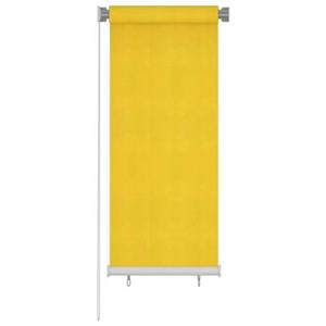 vidaXL Außenrollo 60x140 cm Gelb HDPE 