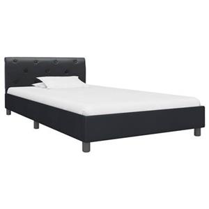 VidaXL Bedframe kunstleer zwart 90x200 cm