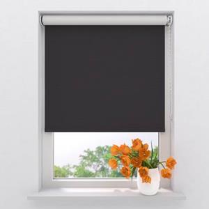 Raamdecoratie.com Rolgordijn Easy Verduisterend Black 130 x 190 cm