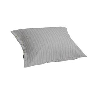 Yumeko kussensloop velvet flanel grey/white stripe 50x60