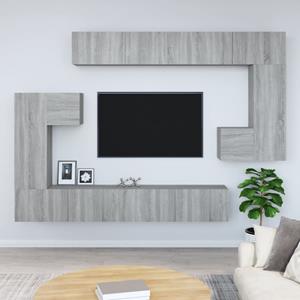 Vidaxl Tv-wandschrank Grau Sonoma Holzwerkstoff