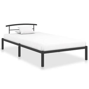 vidaXL Bett Bettgestell Schwarz Metall 90x200 cm